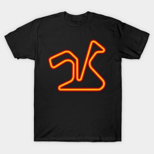 Jerez World Circuit GP Art in Spain Flag Yellow and Red Colours SPORT-8 T-Shirt